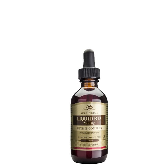 Flytande B-12 2000 mcg 59 ml från Solgar – vätskor