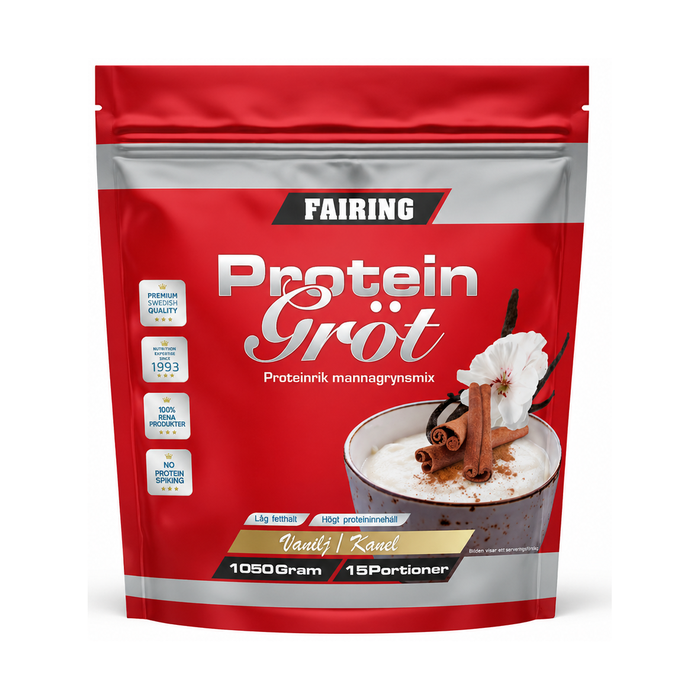 Proteingröt, 1050 g Vanilj/Kanel från Fairing – pulver