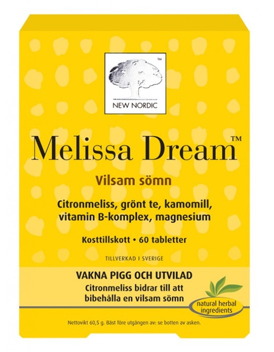 New Nordic Melissa Dream 60 tabletter från New Nordic – tabletter