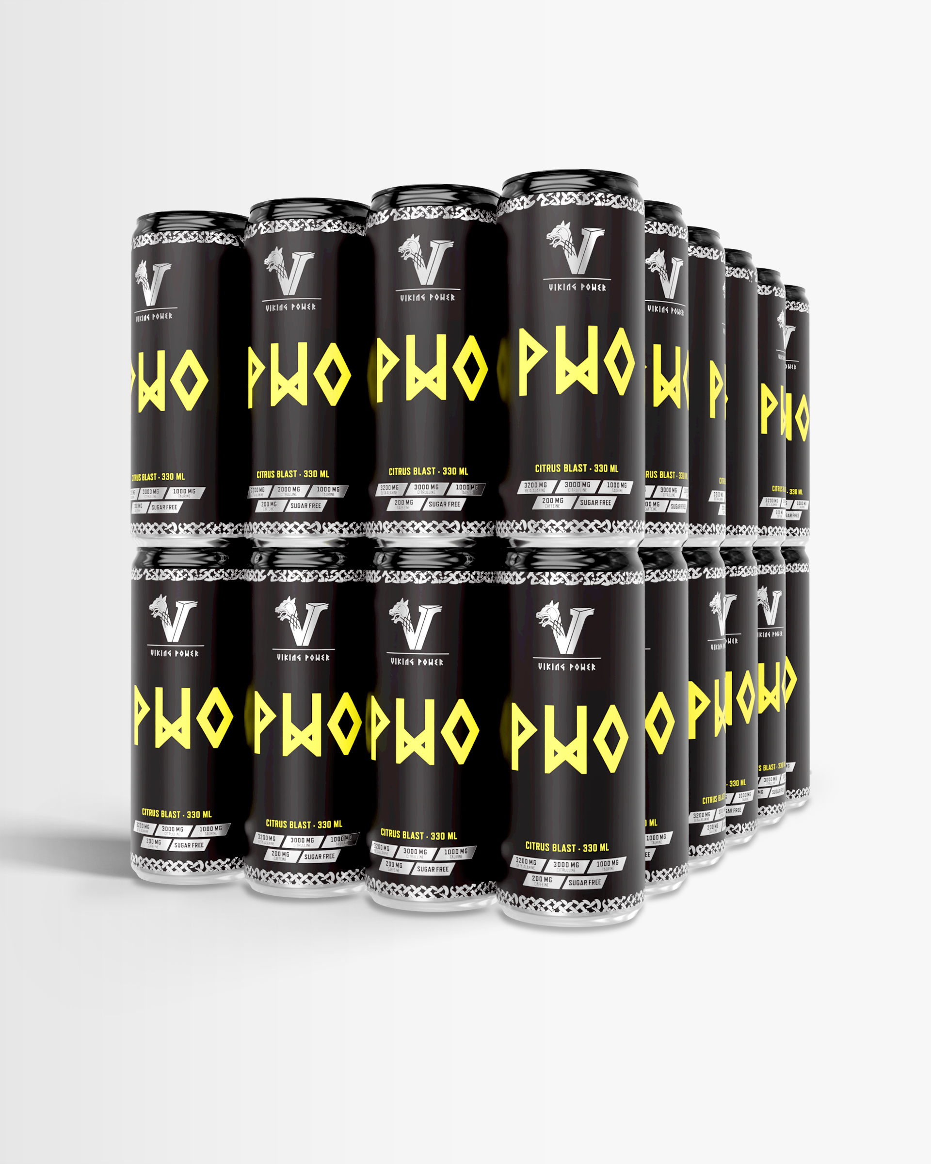 PWO Energidryck Flak 48-pack från Viking Power – vätskor