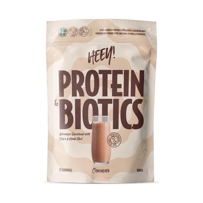 Protein & Biotics Chocolate 500 g från Heey! – pulver