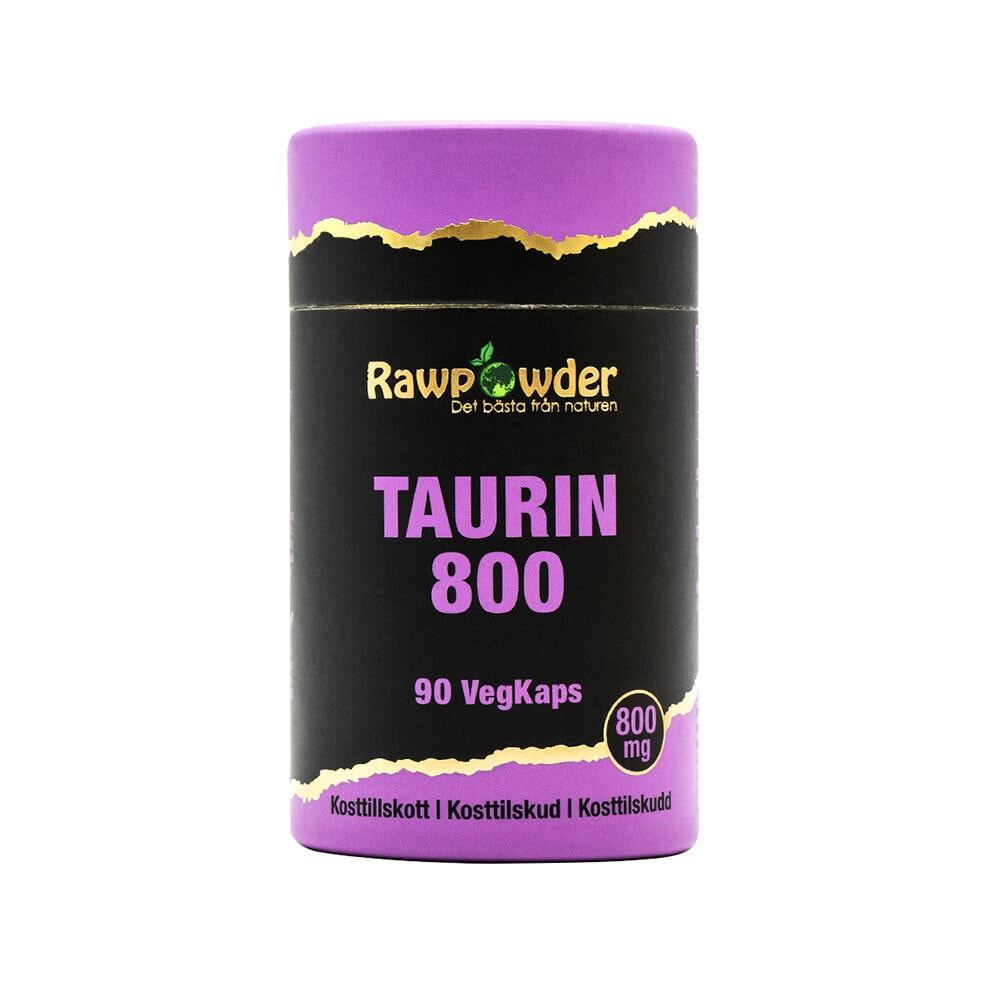 Taurin 800mg 90 kapslar från Rawpowder – kapslar