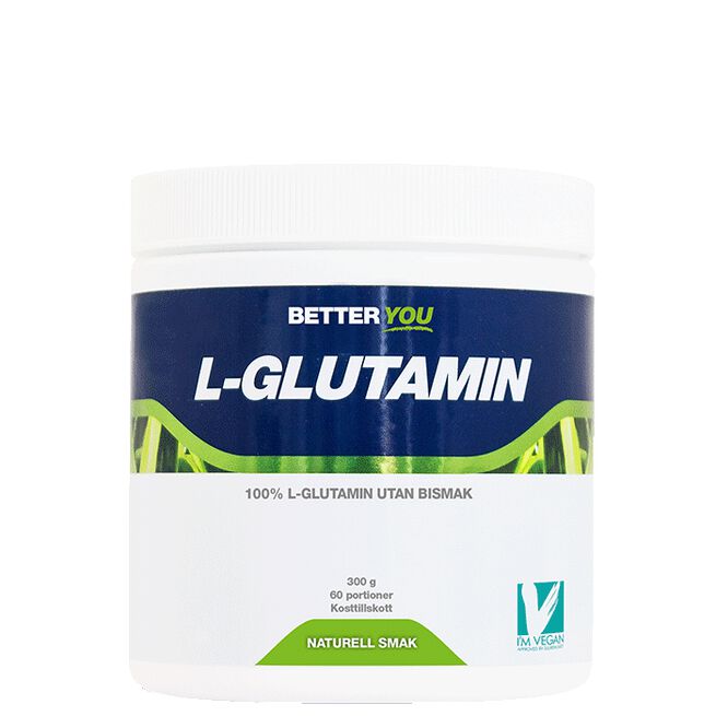 Naturligt L-Glutamin 300 g, Naturell från Better You – pulver