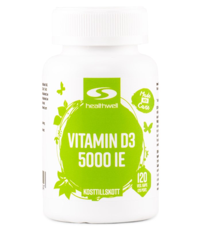 Healthwell Vitamin D3 5000 IE från Healthwell – kapslar