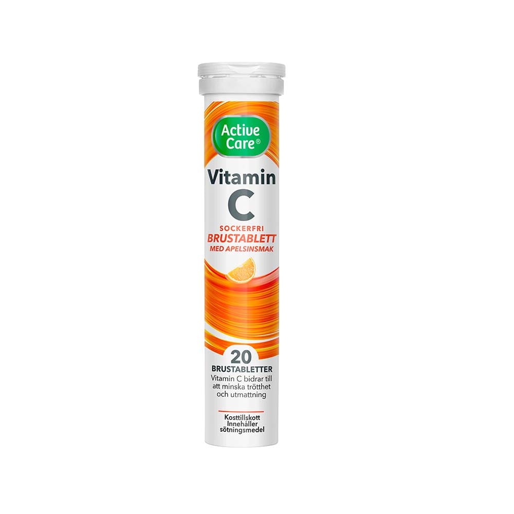 C-vitamin Apelsin 20 brustabletter från Active Care – tabletter