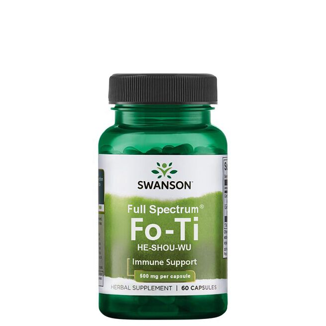 Full Spectrum Fo-Ti He-Shou-Wu 500 mg 60 kapslar från Swanson – kapslar