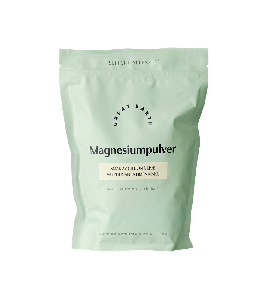 Magnesiumpulver från Great Earth – pulver