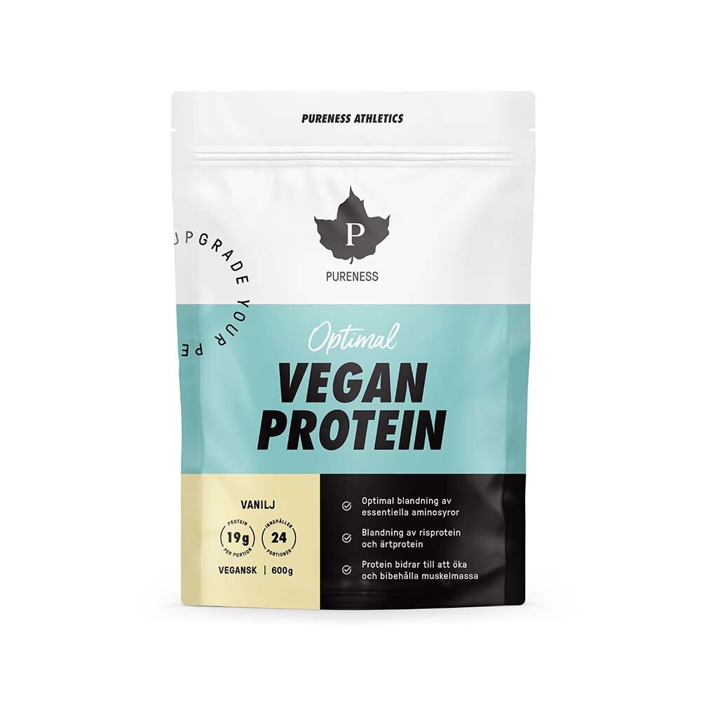 Athletics Optimal Vegan Protein Vanilj 600g från Pureness – pulver