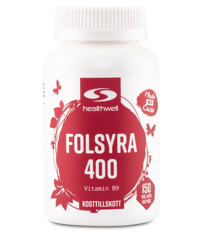 Healthwell Folsyra 400 från Healthwell – kapslar