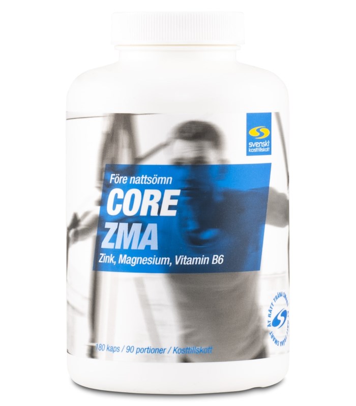 Core ZMA från Svenskt Kosttillskott – kapslar